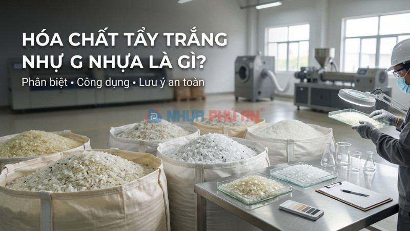 Hóa chất tẩy trắng nhựa là gì? Phân loại, cách chọn và lưu ý an toàn khi dùng trong sản xuất