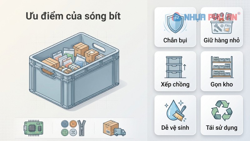 ưu điểm của sóng bít trong kho xưởng