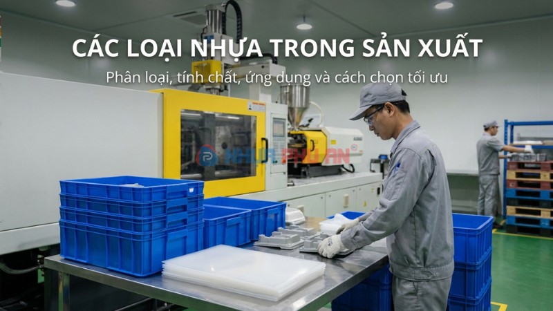 Các loại nhựa trong sản xuất: Phân loại, tính chất, ứng dụng và cách chọn tối ưu