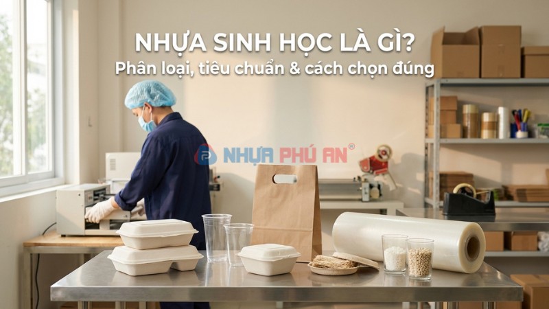 Nhựa sinh học là gì? Phân loại, tiêu chuẩn và cách chọn đúng cho bao bì, đóng gói