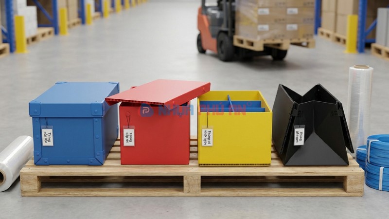Các loại thùng nhựa danpla phổ biến trong vận chuyển