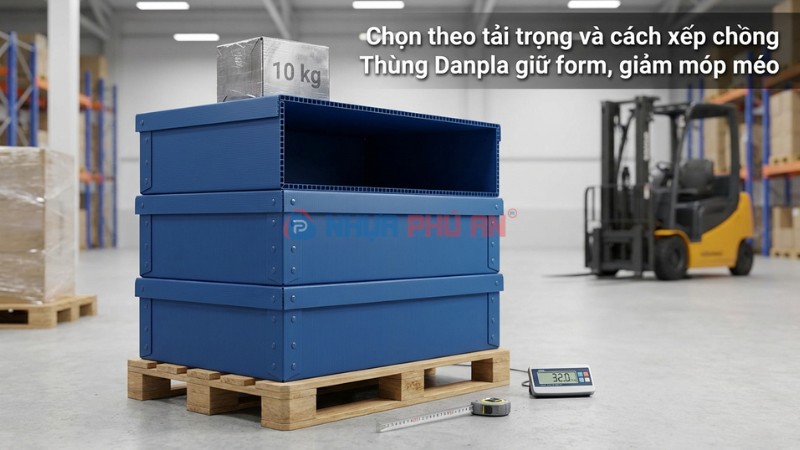 Chọn thùng nhựa danpla theo tải trọng