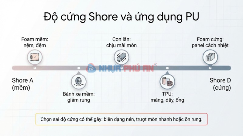 Độ cứng Shore và ứng dụng PU