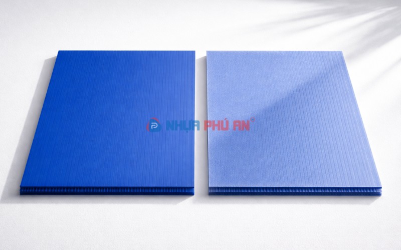 Hiện tượng bay màu của tấm nhựa danpla