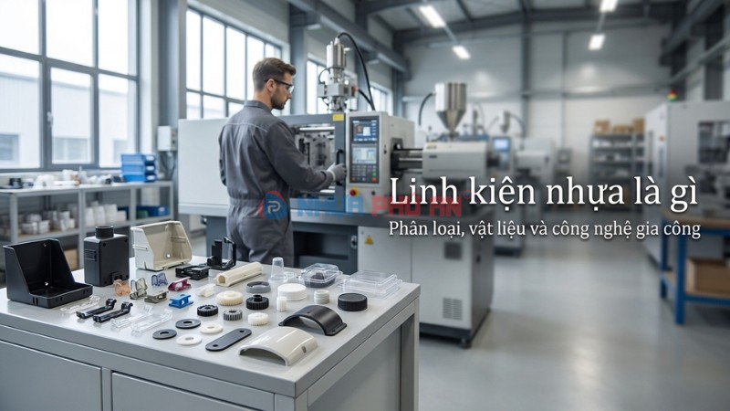 Linh kiện nhựa là gì? Phân loại, vật liệu, quy trình sản xuất và kinh nghiệm đặt gia công