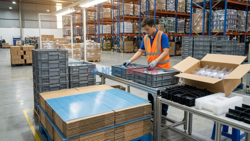 Linh kiện nhựa ứng dụng kho xưởng