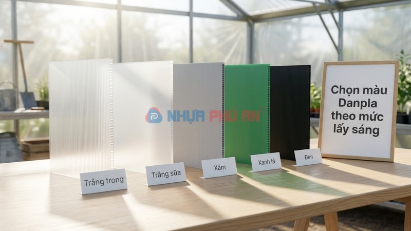 Màu danpla và mức xuyên sáng