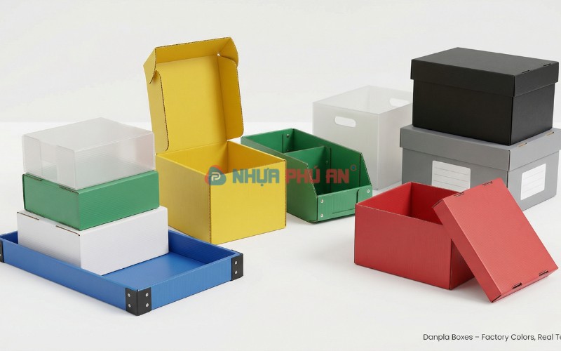 Thùng nhựa Danpla nhiều màu tại Hà Nội