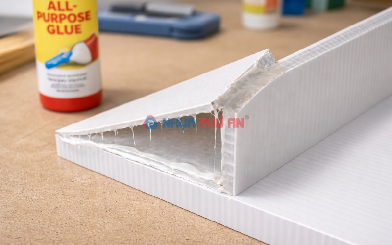 Nhựa Danpla có dán keo được không