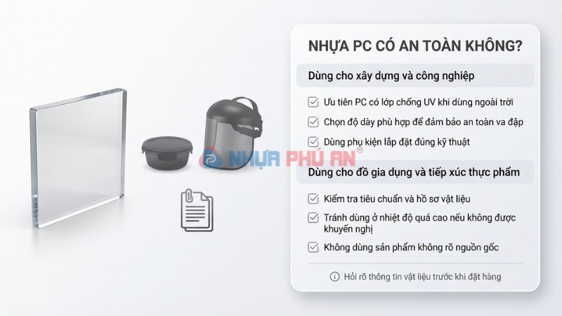 Nhựa PC có an toàn không