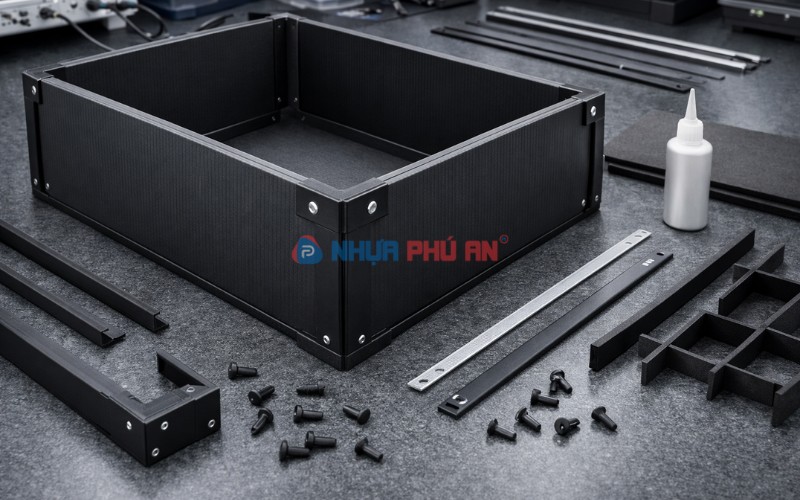 Phương pháp gia cố thùng nhựa danpla