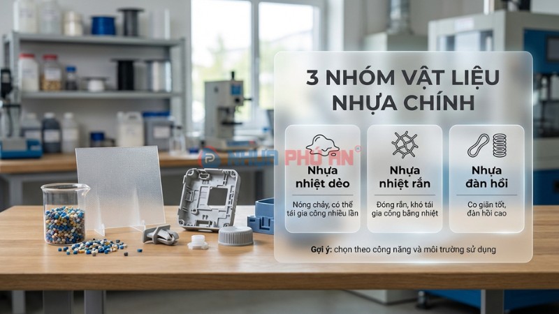 Infographic phân loại nhựa sinh học theo bản chất bio-based và khả năng phân hủy compostable
