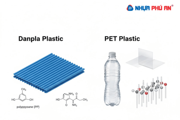 So sánh nhựa Danpla và nhựa PET - Loại nào tốt hơn?