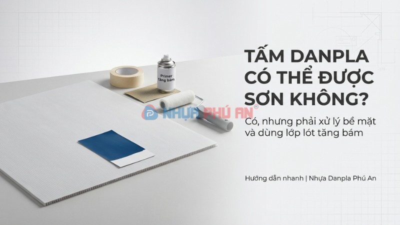 Tấm Danpla có thể được sơn không?