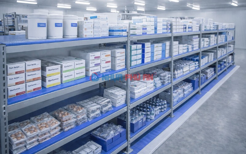 Sử dụng tấm nhựa danpla làm tấm lót cho dược phẩm