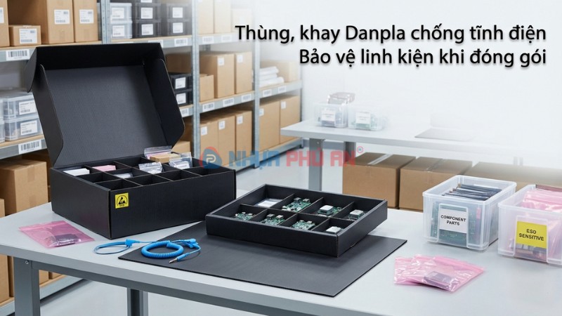 Thùng khay danpla chống tĩnh điệ