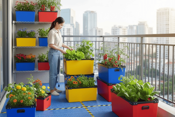 Thùng nhựa Danpla có phù hợp dùng ngoài trời không?