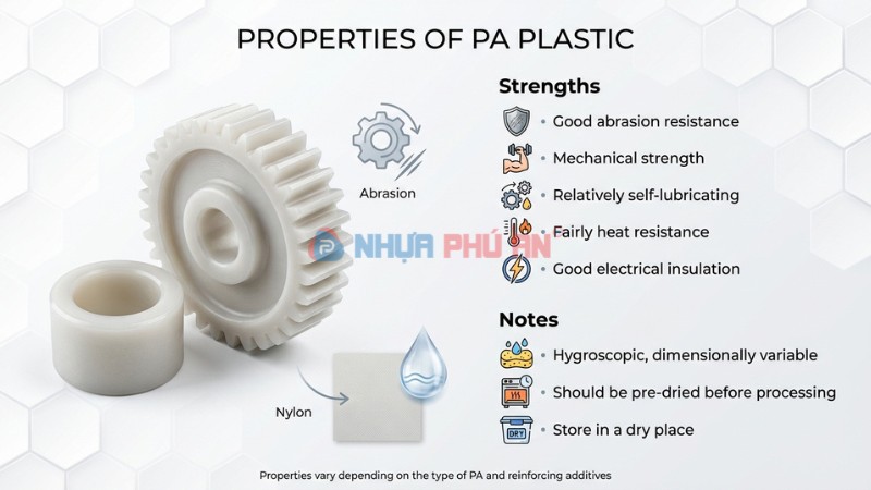 tính chất nhựa PA nylon
