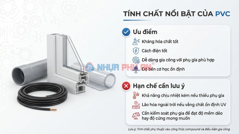 Tính chất nổi bật của pvc resin