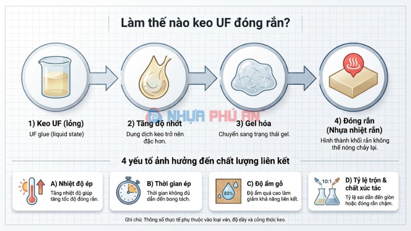 Nguyên lý đóng rắn của uf