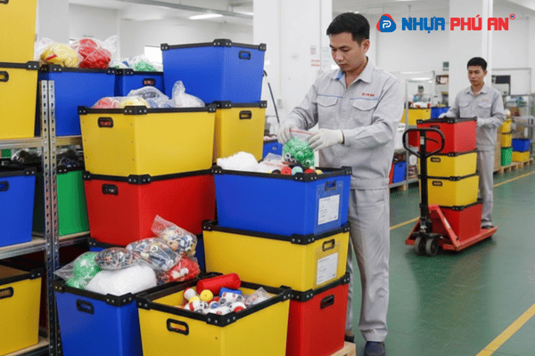 Ứng dụng của tấm nhựa Danpla trong xưởng sản xuất thú nhồi bông