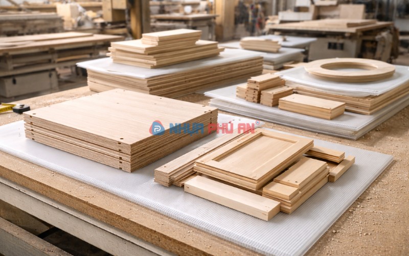 Ứng dụng nhựa danpla trong ngành gỗ