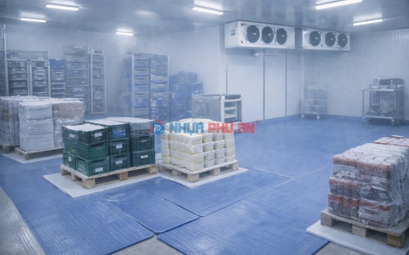 Ứng dụng nhựa danpla trong xây kho lạnh