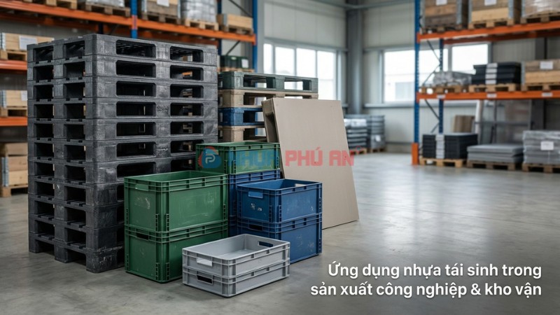 Ứng dụng nhựa tái sinh trong kho vậ