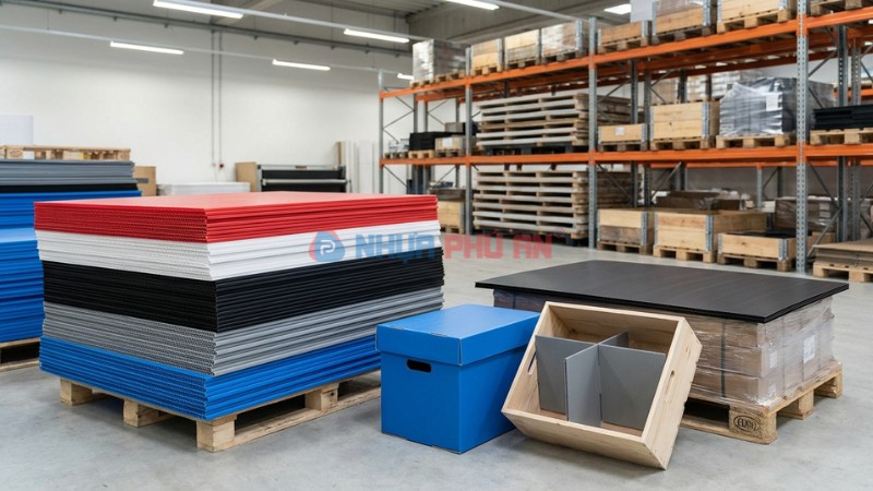 Ứng dụng tấm nhựa danpla phú an