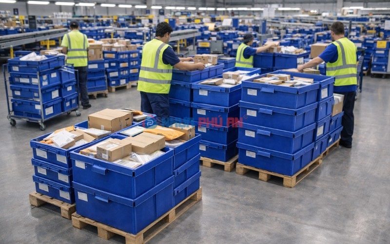 Ứng dụng tấm nhựa Danpla trong ngành bưu điện