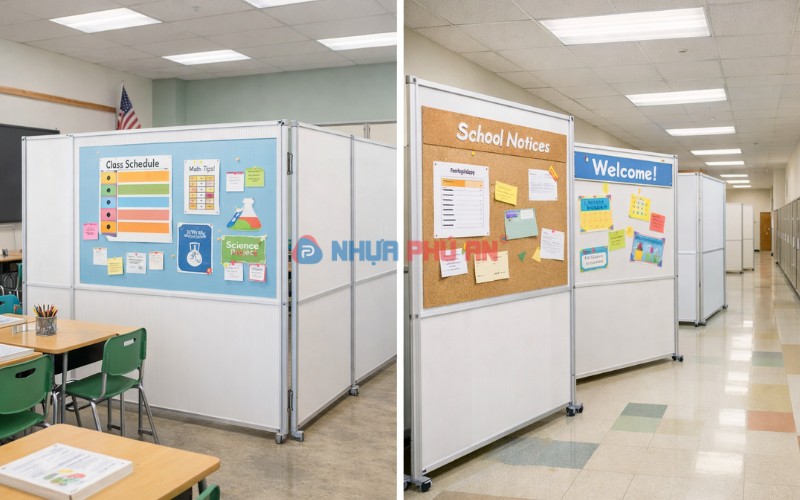 Ứng dụng tấm nhựa Danpla trong trường học - Giải pháp bền vững và tiết kiệm
