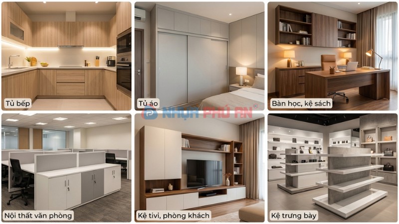 Ứng dụng của ván melamine