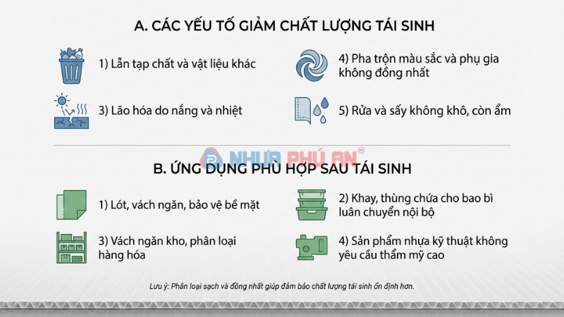 Yếu tố giảm chất lượng và ứng dụng Danpla tái sinh