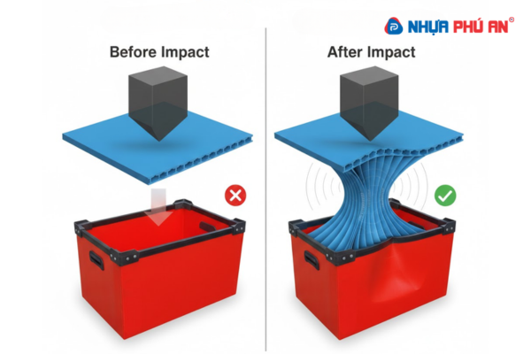 Thùng Danpla có thể chống va đập khi rơi từ cao không?