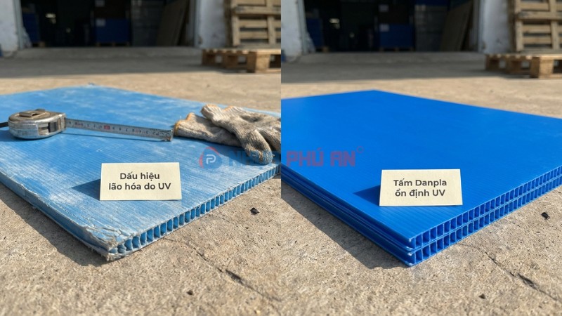 Dấu hiệu nhựa danpla bị lão hóa uv