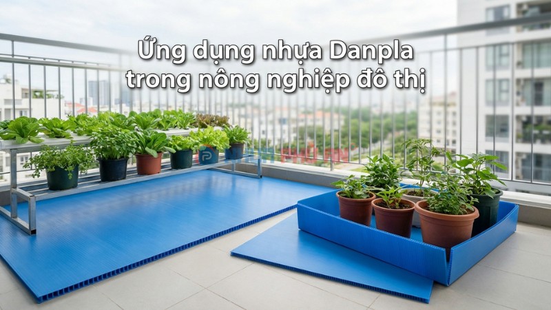 Ứng dụng nhựa danpla trong nông nghiệp đô thị