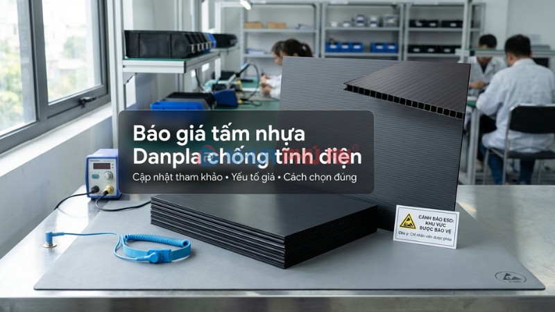 Báo giá tấm nhựa danpla chống tĩnh điện toàn quốc | Nhựa Phú An