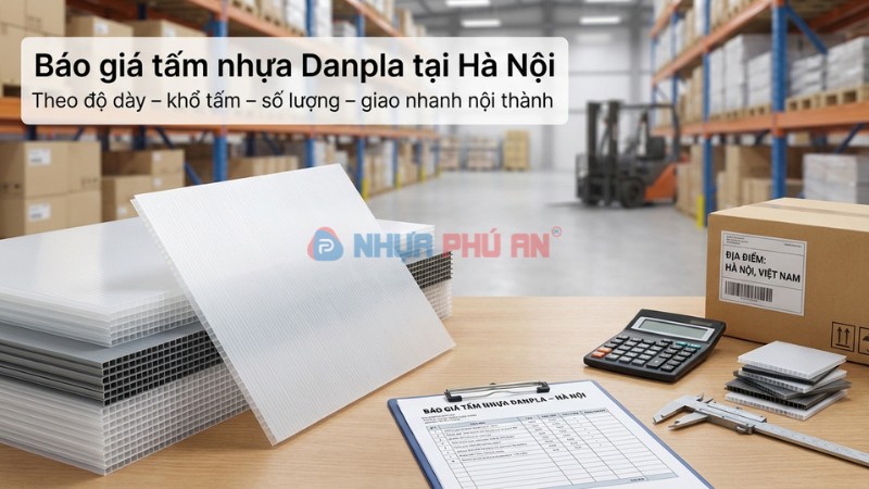 Báo giá tấm nhựa danpla tại Hà Nội