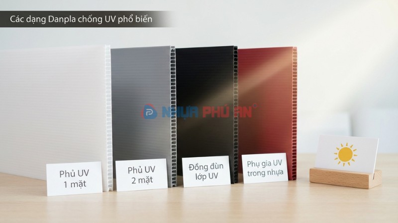Các dạng Danpla chống UV phổ biến
