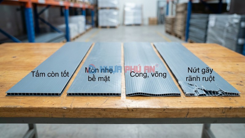 Các dạng xuống cấp của danpla tái sử dụng