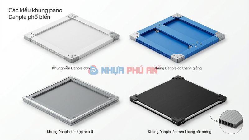 Các kiểu khung pano bằng Danpla phổ biến