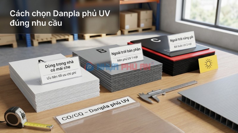 Cách chọn Danpla phủ UV đúng nhu cầu