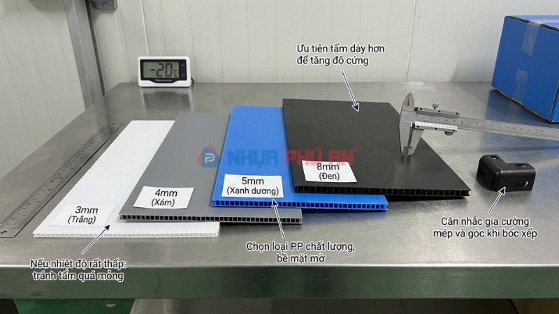 Cách chọn tấm Danpla dùng trong môi trường lạnh