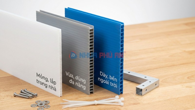 Hướng dẫn chọn tấm Danpla làm bảng thay mica