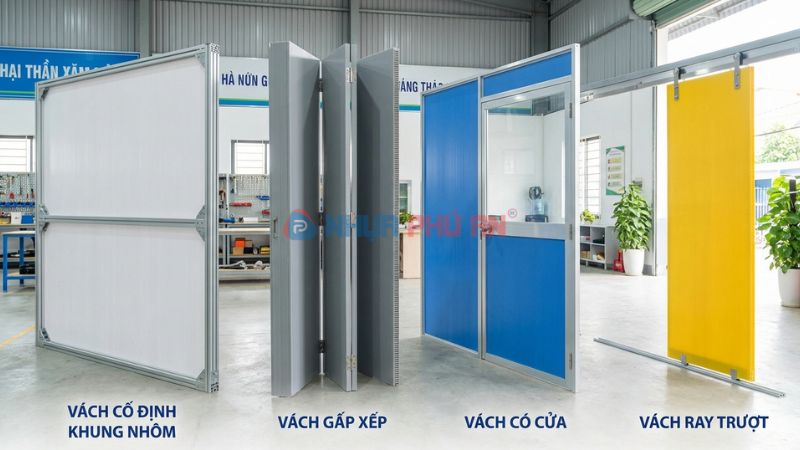 Chọn tấm nhựa Danpla và phụ kiện làm vách ngăn