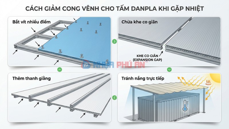 Hướng dẫn dùng nhựa Danpla hạn chế cong vênh khi gặp nhiệt