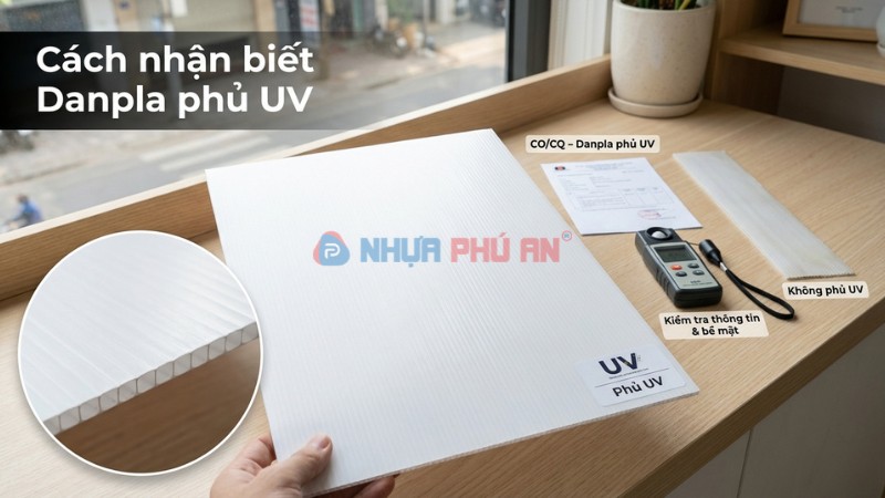 Cách nhận biết Danpla phủ UV