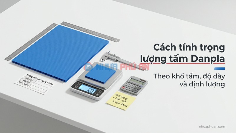 Cách tính trọng lượng tấm Danpla theo khổ tấm, độ dày và định lượng
