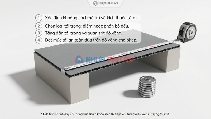 Cách ước tính nhanh khả năng chịu tải Danpla bằng nhịp đỡ