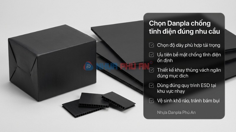 Chọn danpla chống tĩnh điện đúng như cầu